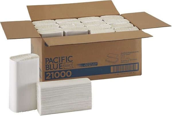 Gp Pro Pacific Blue Select® 2-Ply Multi-Fold Paper Towels, (16 Packs/Case, 125 Towels/Pack)