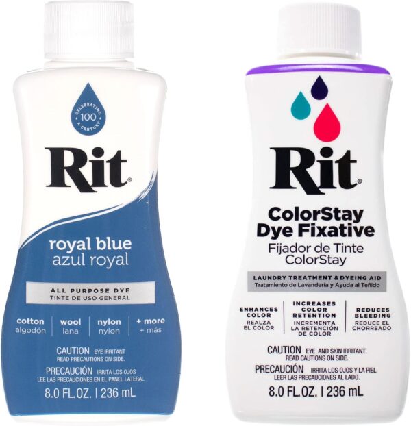 RIT Dye Wide Selection of Colors with Color Fixative, Royal Blue (Each)