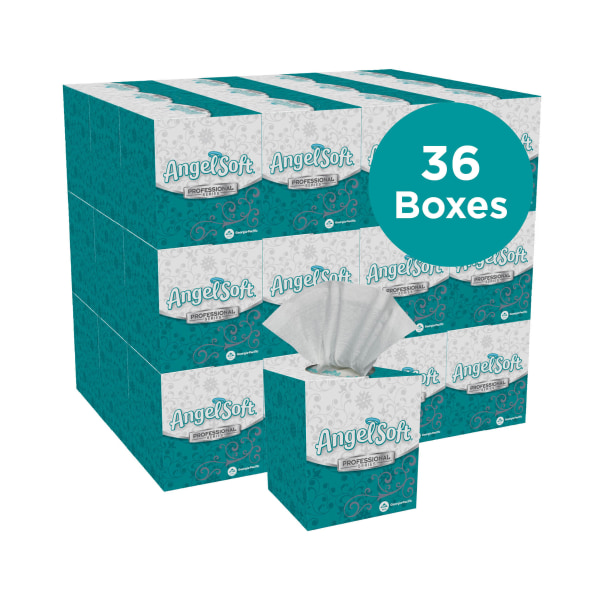 Angel Soft Cubed Facial Tissue, 96 Sheets per Box (36/Case)