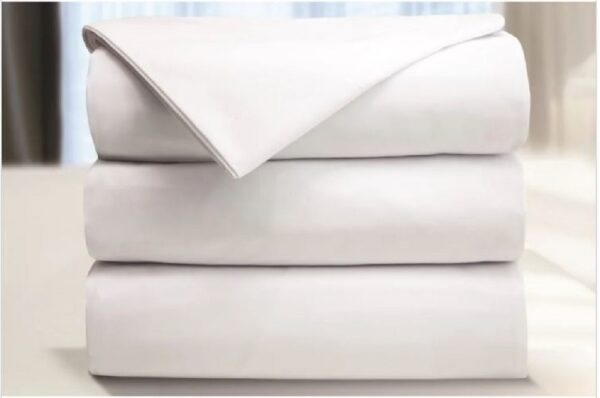 Hilton Worldwide T200 Blend Plain Weave, Full/Double Deep Pocket Fitted Sheet, 54x80x12, White (24/Case)