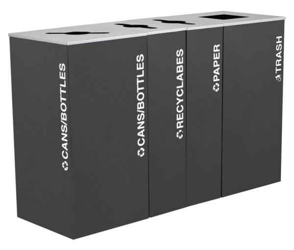 Ex-Cell Kaiser Classic Kaleidoscope 24 Gallon Trash, Recyclables, Plastics, Cans & Bottles, Paper Full Kit (Each)
