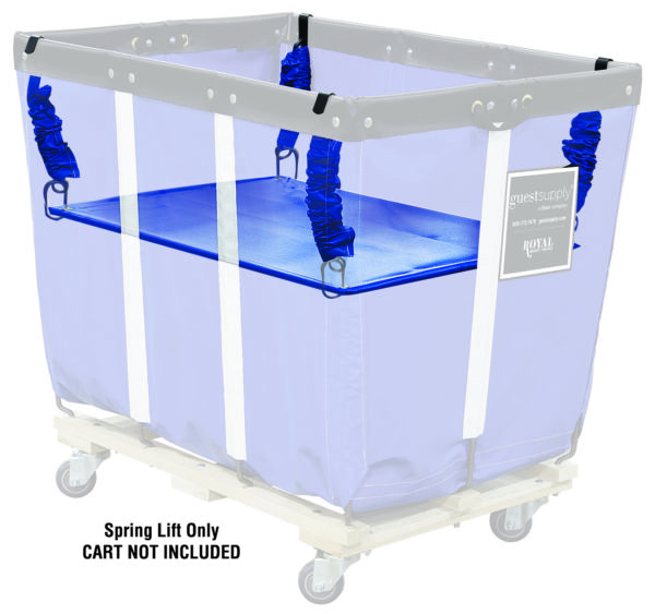 Royal Basket Spring Lift for 12 Bushel Vinyl Basket Truck (SL), Blue (Each)