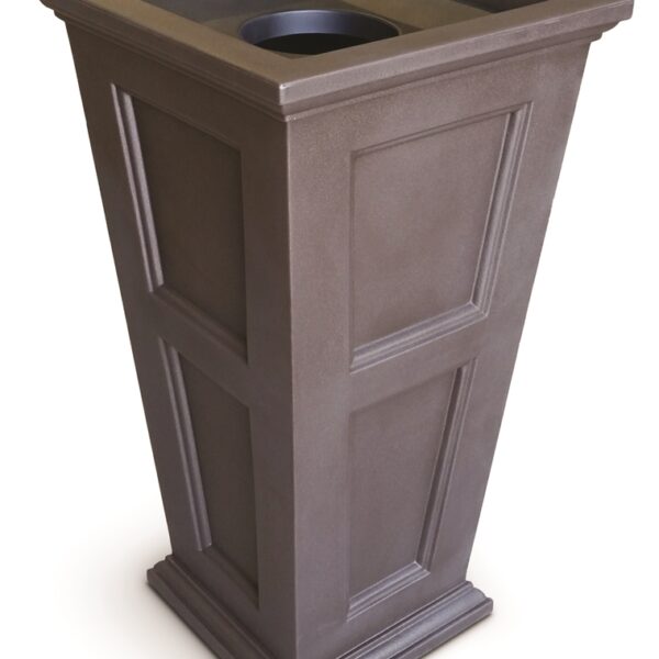 Mayne Contract Fairfield 40in Tall Waste Bin, Espresso (Each)
