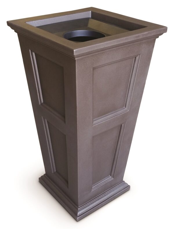 Mayne Contract Fairfield 40in Tall Waste Bin, Espresso (Each)