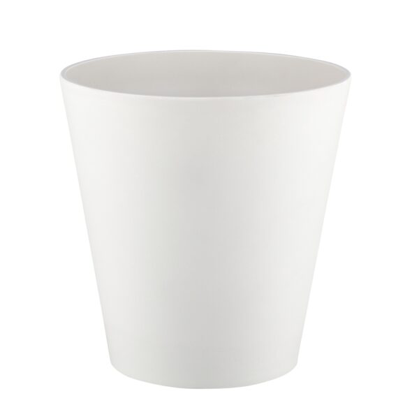 Madison Bath Collection Wastebasket, 10 Quart, White (4/Case)
