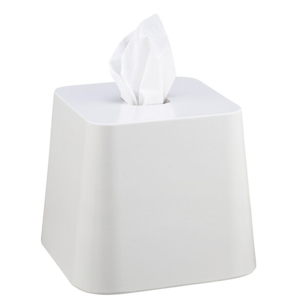 Madison Boutique Tissue Box Cover, White (12/Case)