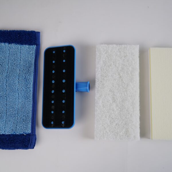 Swivel Pad Holder with Microfiber, Scrubbing and Eraser Pads (3/Case)