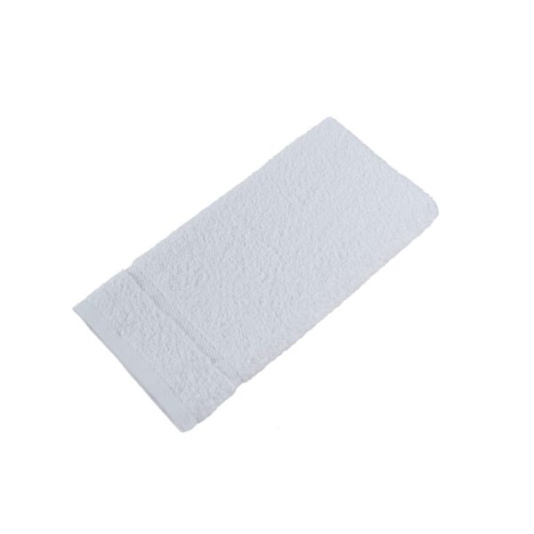 Hilton Focus Service Hand Towel, Single Dobby Border, 100% Cotton Hi-Bloom, 16x24, 3lbs, White (120/Case)