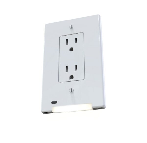 LumiCover Universal GFCI Compatible Nightlight Wallplate, White (24/Case)