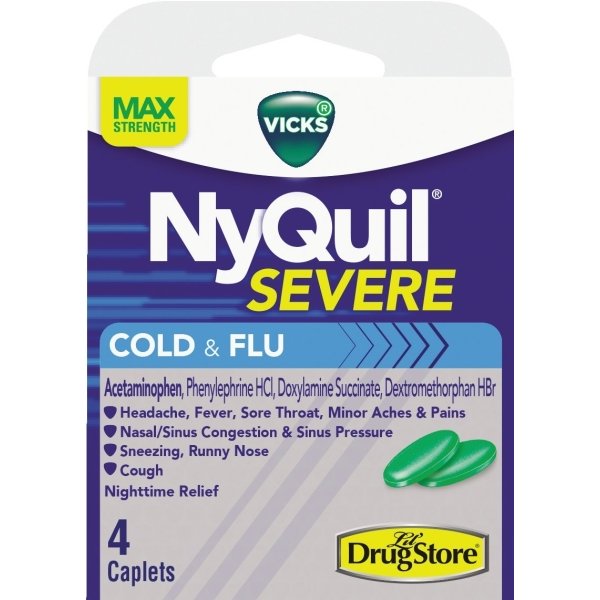 Lil Drugstore Nyquil Severe 4 Count (4/Pack)