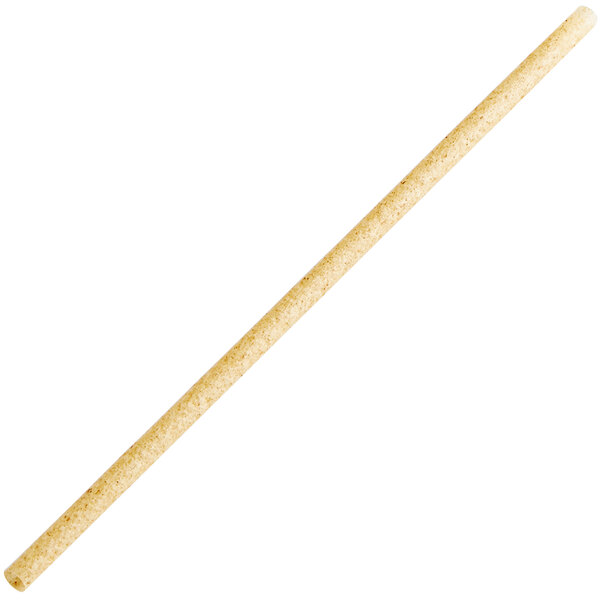 Greenprint 8 1/4" Natural Agave Super Jumbo Unwrapped Straw (2000/Case)