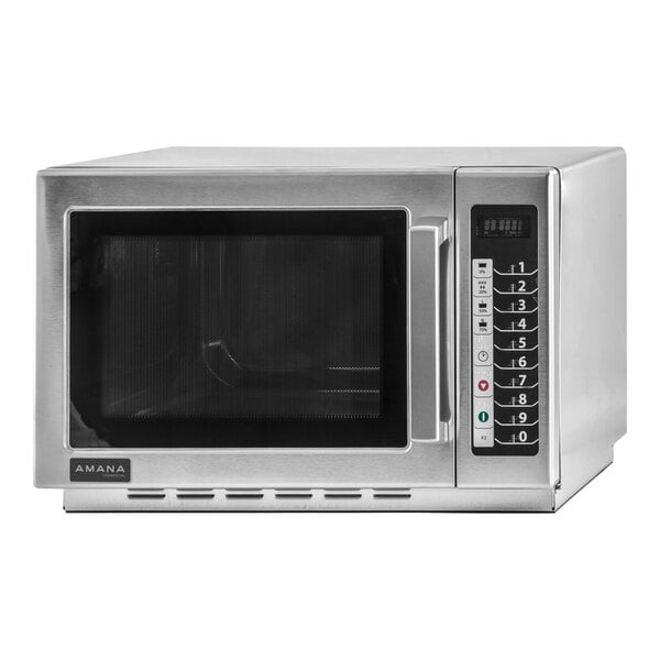 Amana RCS10TS Stackable Commercial Microwave with Push Button Controls - 120V, 1000W (Each)