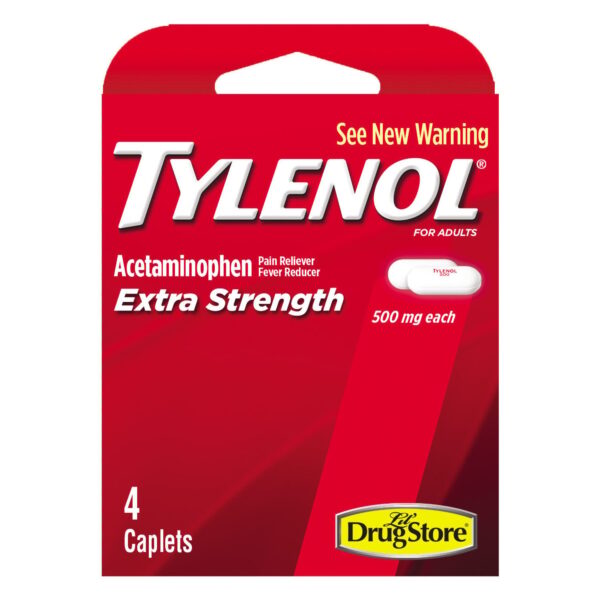 Tylenol Extra Strength Caplets, (4 caplets ea.) (6/Pack)