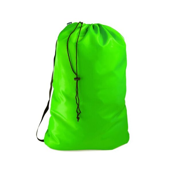 eco2go Heavy-Weight Standard Laundry Bags W/Side Strap - Fluorescent Green (5/Pack)