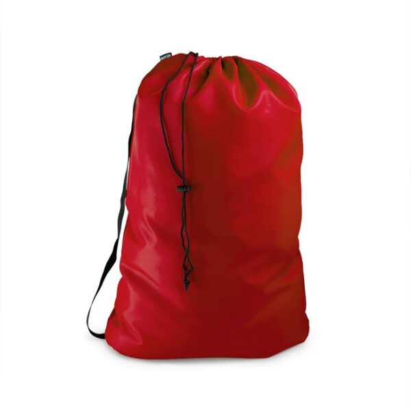 eco2go Heavy-Weight Standard Laundry Bags W/Side Strap - Red (5/Pack)