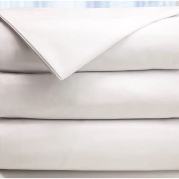 Hilton Worldwide T200 Blend Plain Weave, Queen Deep Pocket Fitted Sheet, 60x80x12 FS, White (24/Case)