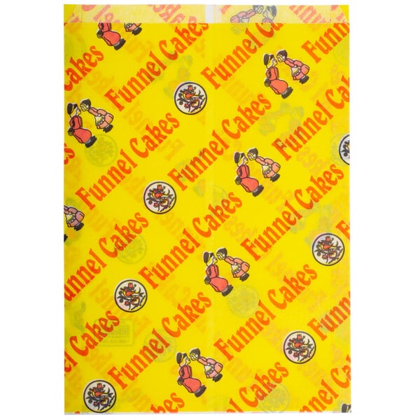 11" x 15" x 1 1/2" Funnel Cake Bag with Funnel Cake Design (1000/Case)