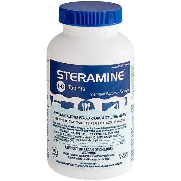 Edwards-Councilor S150E48 Steramine Sanitizer Tablets (Sanitabs) (900/Case)