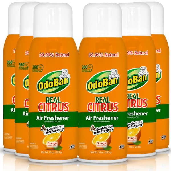 OdoBan 10oz. Orange Real Citrus Air Freshener Spray (6/Pack)